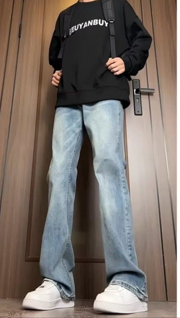 デニムパンツメンズ フレア 裾広がりヴィンテージフレアデニム