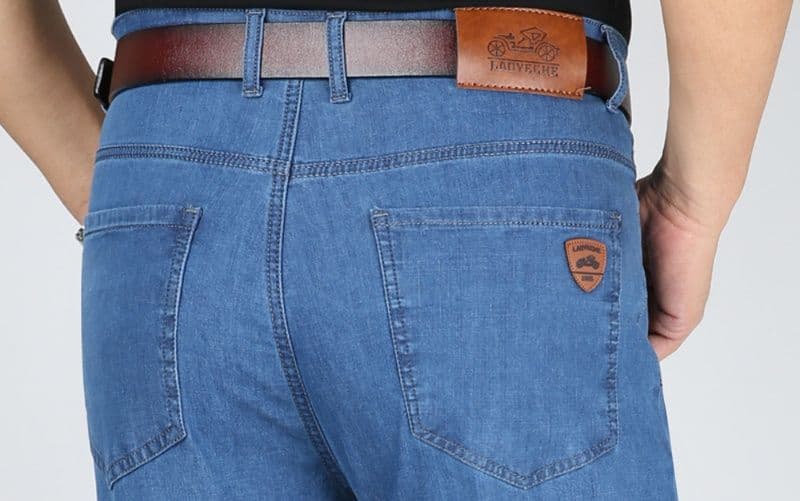 デニムパンツメンズ ストレッチ 夏の涼感ストレッチデニム
