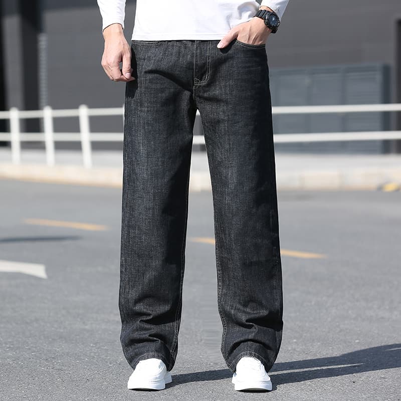 デニムパンツメンズ ワイド ゆったりシルエット デニムワイドパンツ
