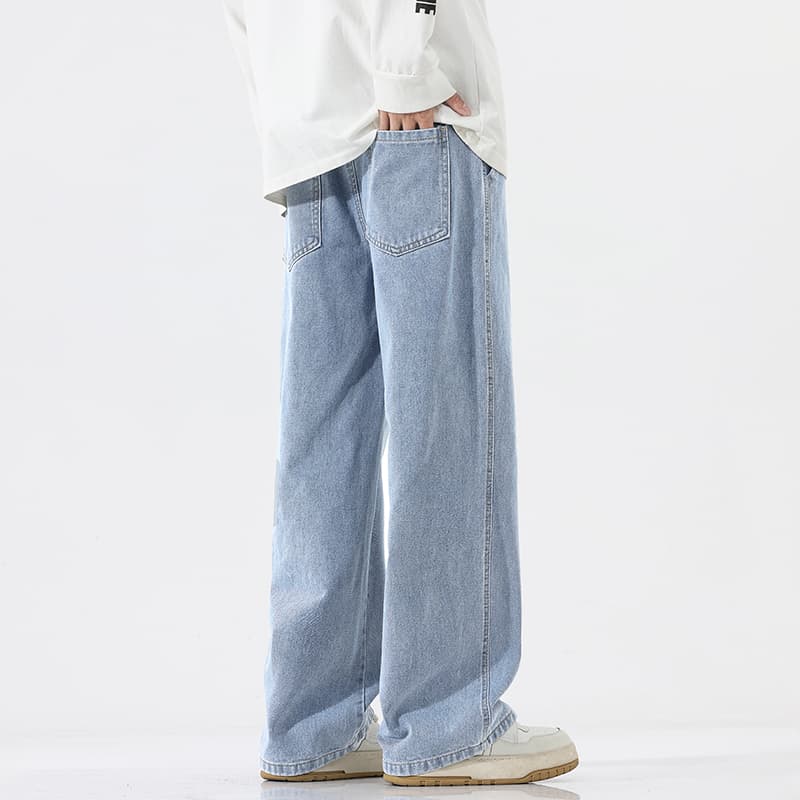 デニムパンツメンズ バギー ゆったりリラックスデニムパンツ